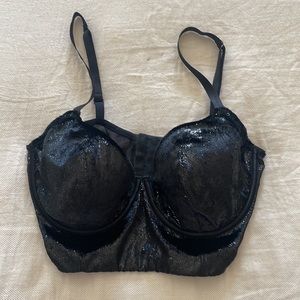 NWOT Victoria’s Secret Crushed Velvet Corset Bra